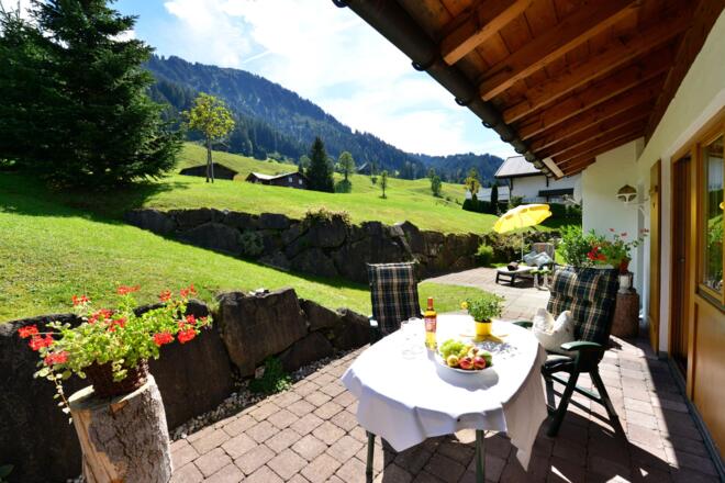 Eigene Terrasse der Galeriewohnung 4