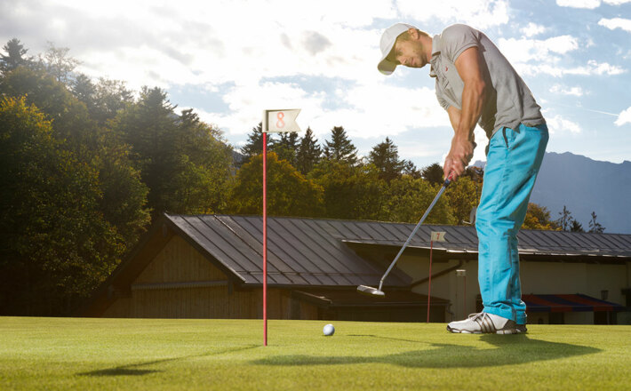 Perfekte Grüns wie hier am Putting-Green