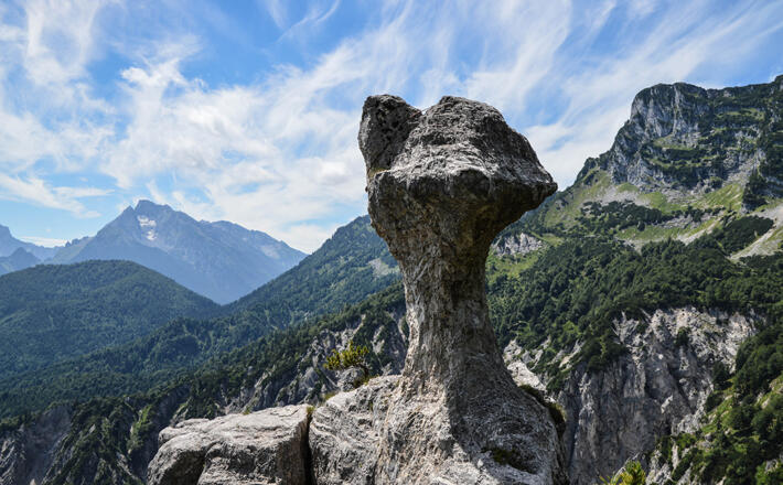 Bizarr und sagenhaft: Der Felspilz der Steinerne Agnes