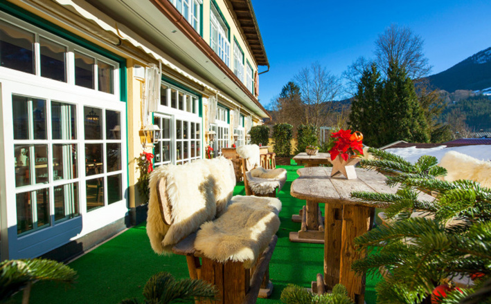 Terrasse des Gasthofes Neuhaus