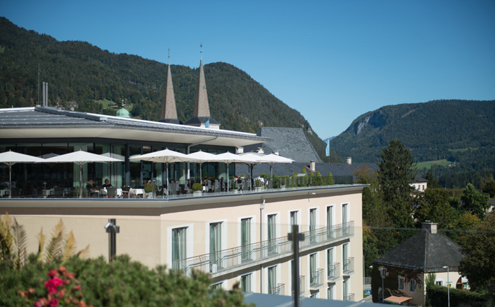 Dachterrasse des Hotel Edelweiss Berchtesgaden