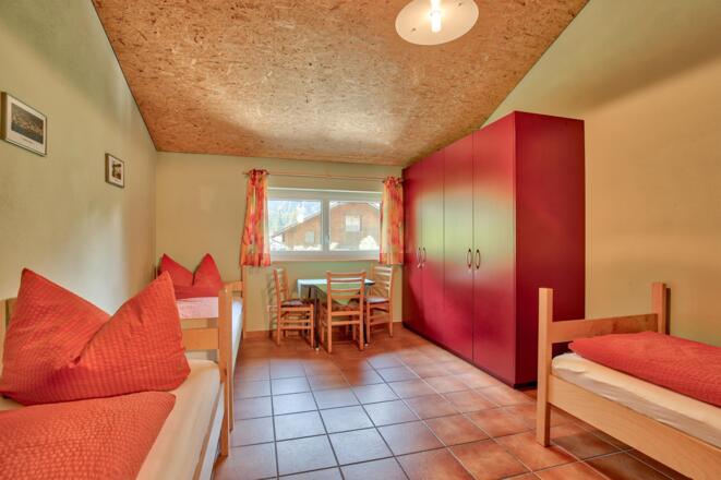 Schlafzimmer im Campinggebäude