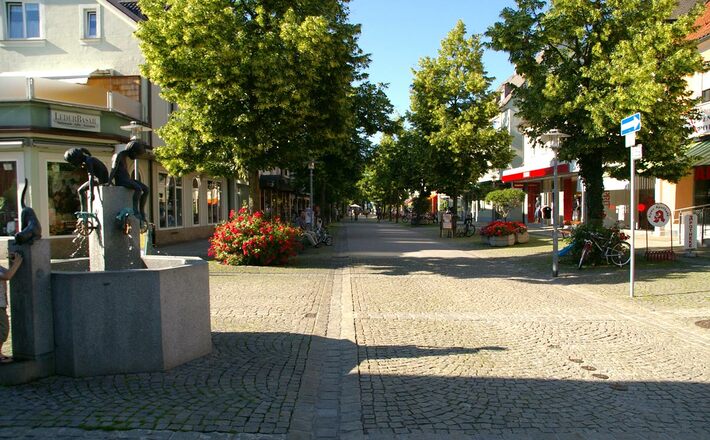 Die Fußgängerzone Freilassing