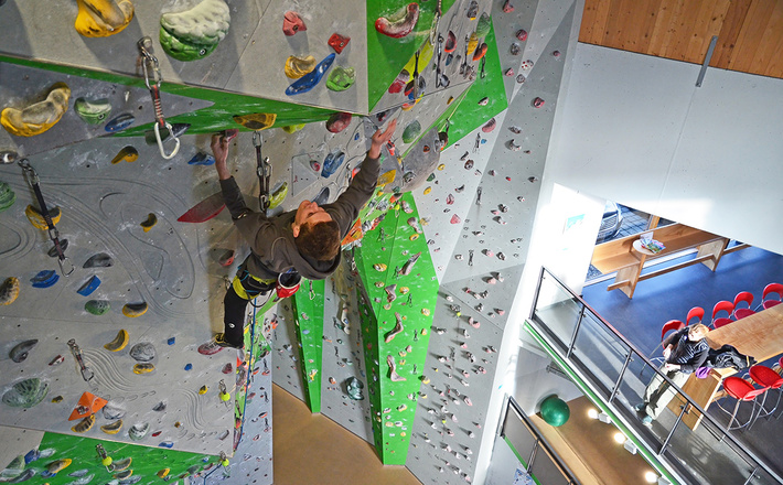 Klettern in der Kletterhalle Strub