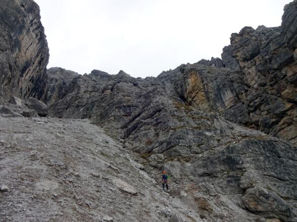 Blick zurück zum Abstieg