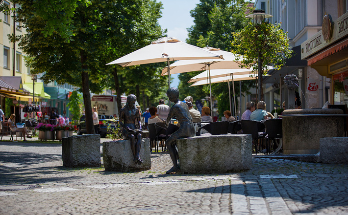 In der Fußgängerzone Freilassing