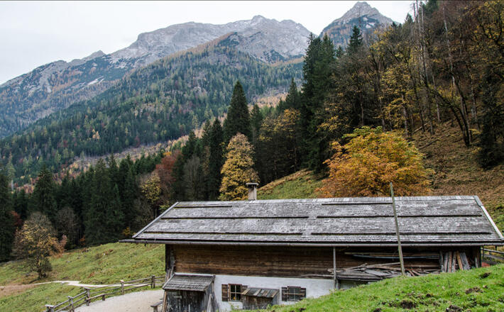 Im Nationalpark Berchtesgaden unterhalb des Hochkalters: Die Ragert