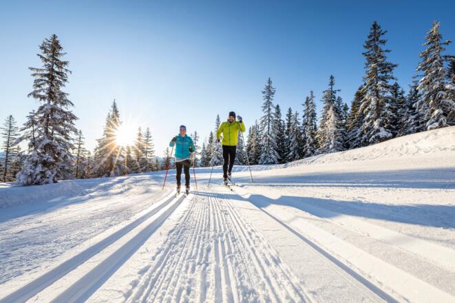 Langlaufen auf der Höhenloipe Filzmoos