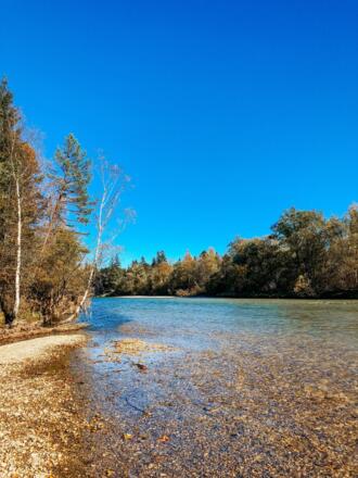 Loisach-Isar Kanal mündet in die Isar