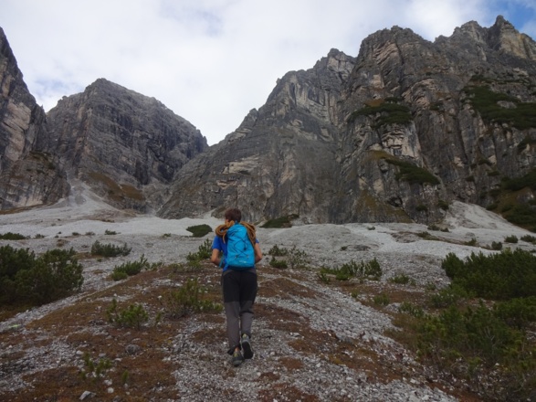 Richtung Klettersteig