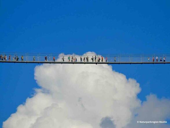Weltrekord Hängebrücke Naturparkregion Reute highline 179