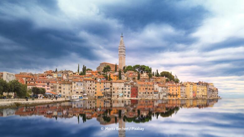 Rovinj Hafen Skyline in Kroatien / Europa