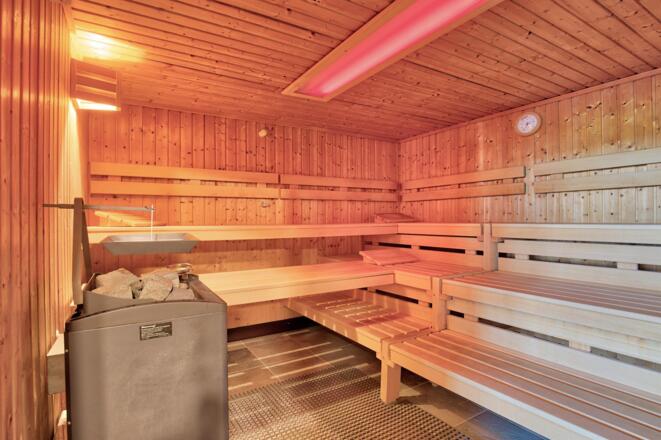 Biosauna mit Farblicht