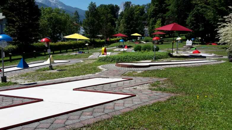 Der Minigolfplatz im Luitpoldpark Berchtesgaden