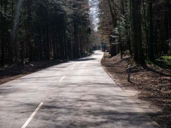 Straße nach Schaftlach