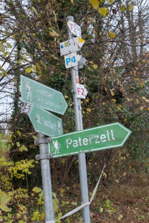 Hier beginnt der Steilabstieg nach Paterzell