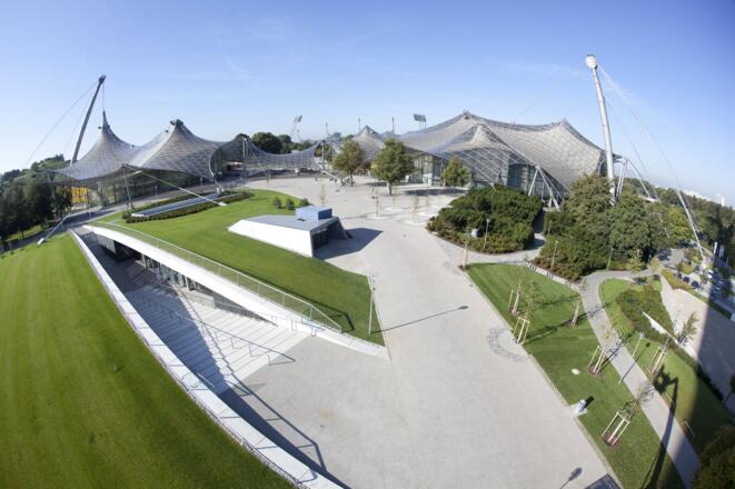 Die "Kleine Olympiahalle" von oben