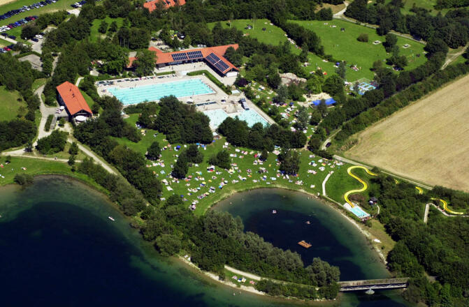 Luftbild Freibad Mammendorf