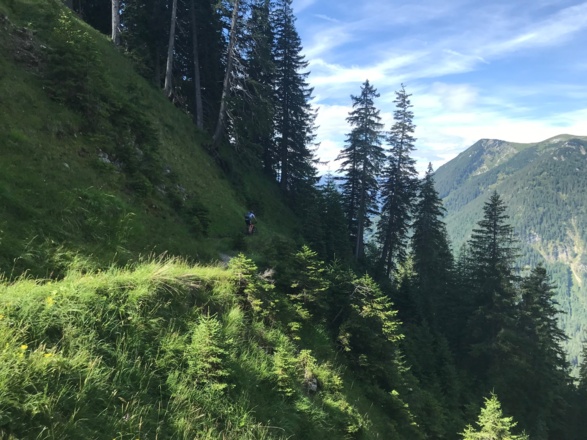 Am Singletrail der Enningalm