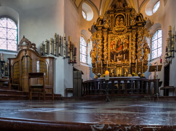 Innenansicht der Wallfahrtskirche.