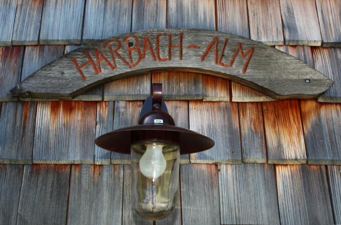 Schild Harbachalm