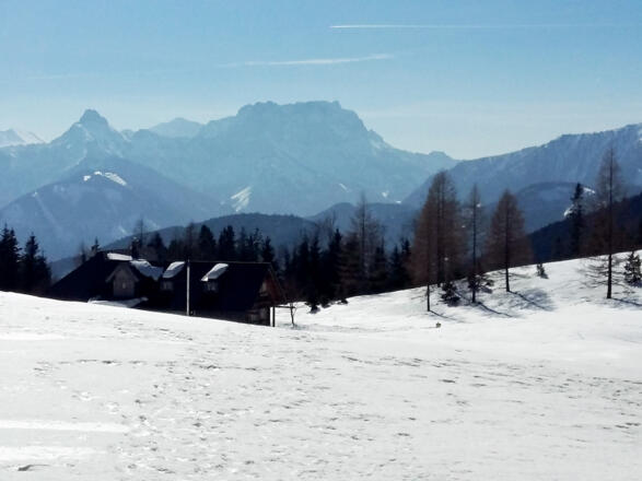 Schüttbauernalm im Winter
