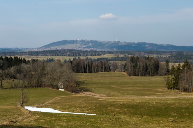 Blick zum Peißenberg