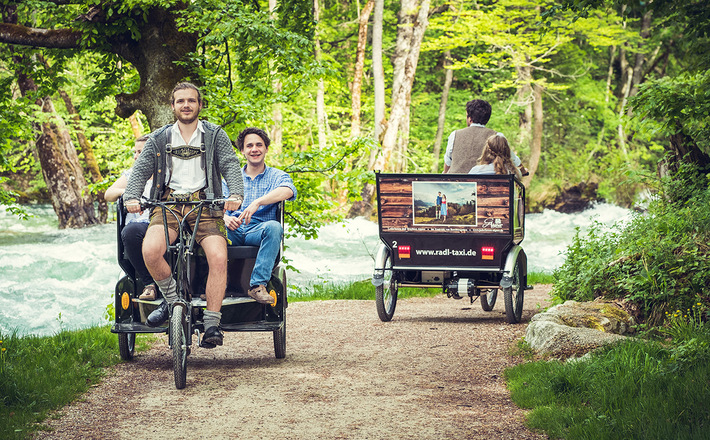 Radltaxi auf dem Königsseer Fußweg