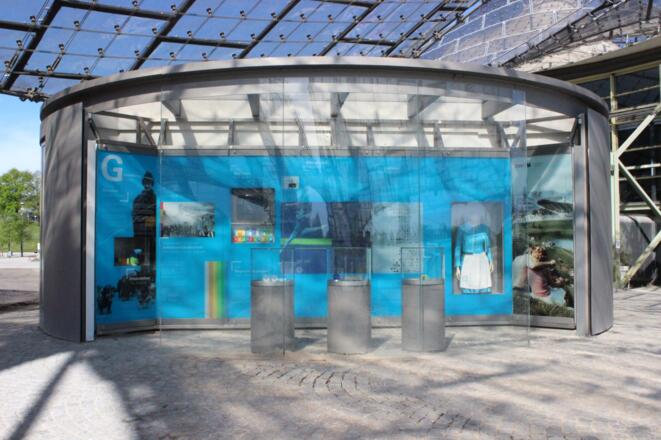 Blick auf das begehbare Museum