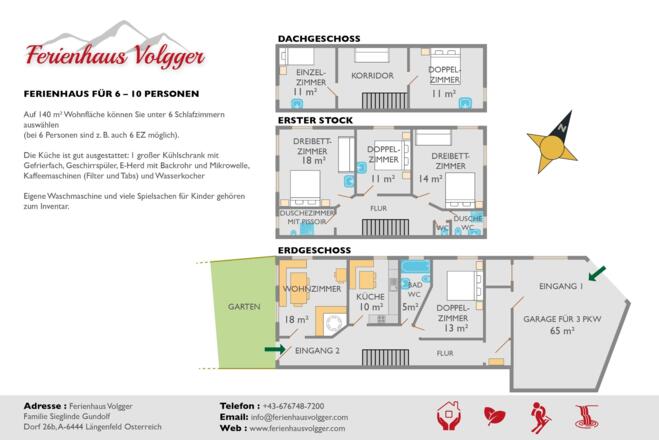 Ferienhaus Volgger Plan 2021