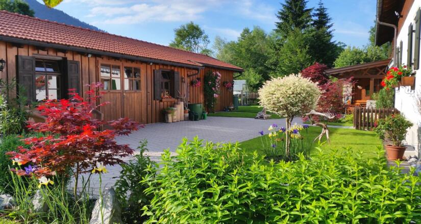 Gartenanlage am Ferienhaus