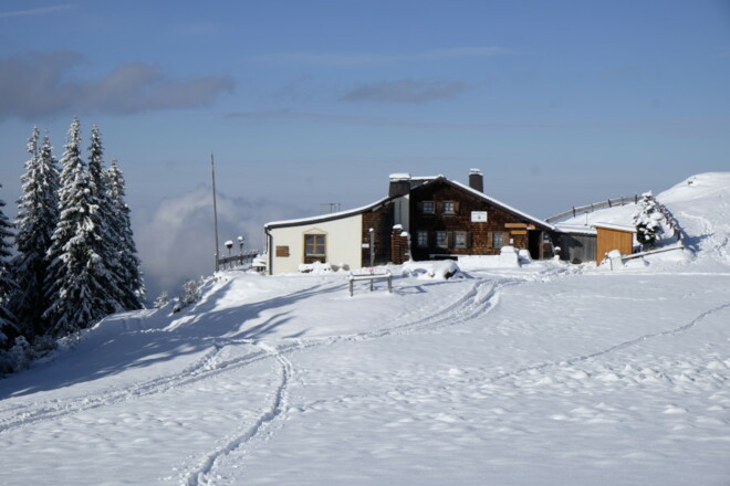 Hörnle Hütte auf 1390 Metern Höhe