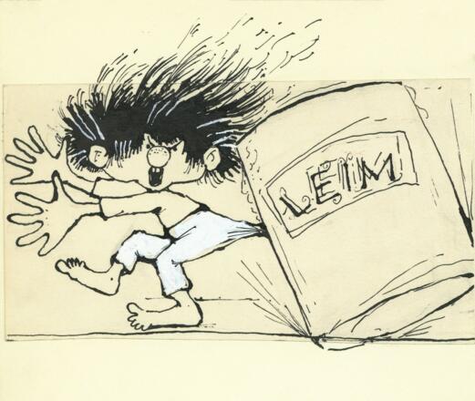 Wild und frech zeigt sich die erste Version des Pumuckl, die Barbara von Johnson auf Papier brachte