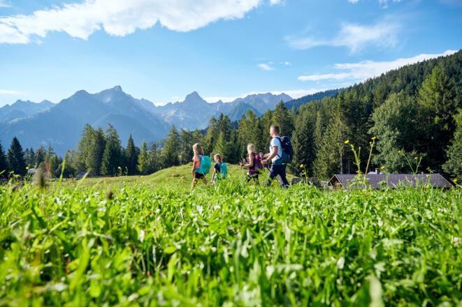 Mit Blick Richtung Zimba