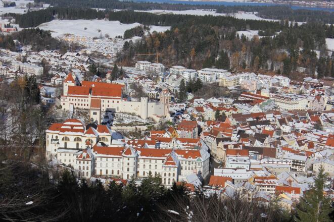 Blick vom Kalvarienberg auf Füssen
