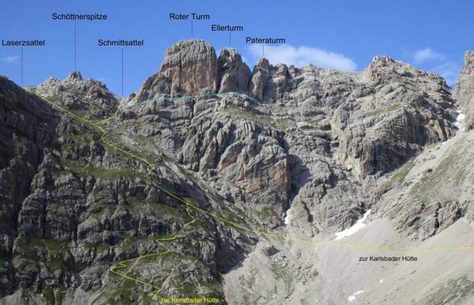 Ubersicht von Süden (Hütte)