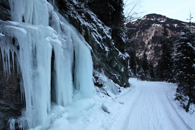 Natürliche Eiswand