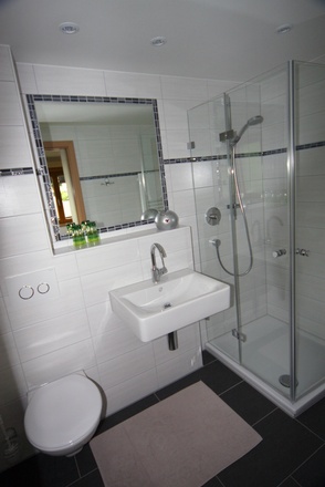 Zimmer Widderstein - Dusche/WC