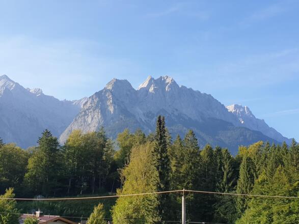 Zugspitze von der Terrasse