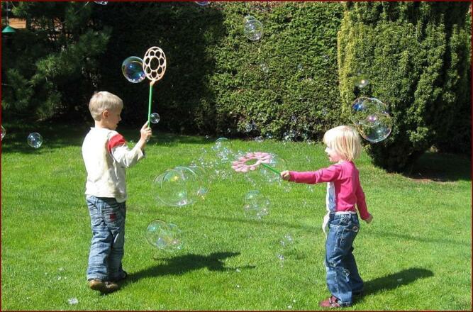 Seifenblasenspass