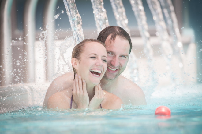 Sieben Thermalbäder entlang der Strecke