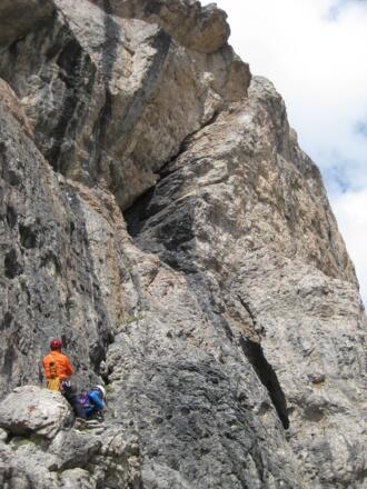 Am Einstieg der Südrampe