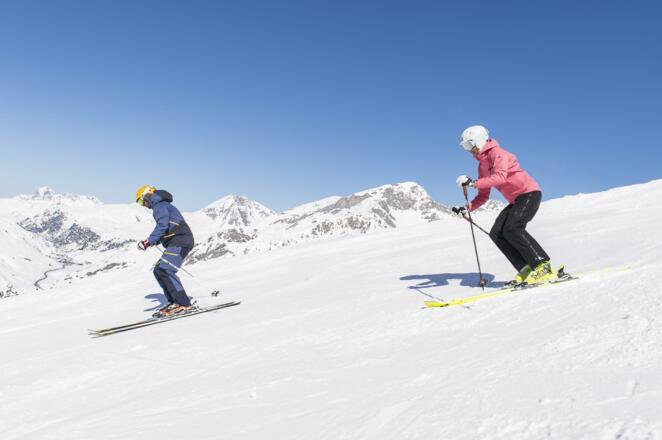 Skifahren im Klostertal