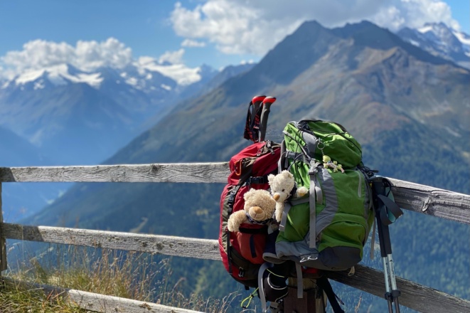Blick auf die Stubaier Alpen