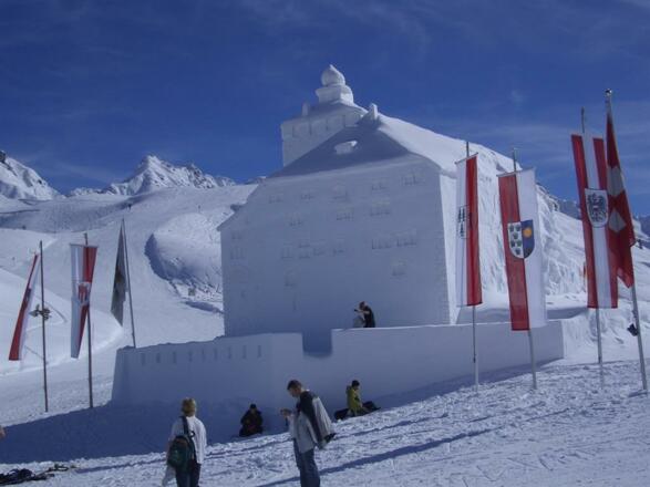 Eisskulptur am Sonnenkopf
