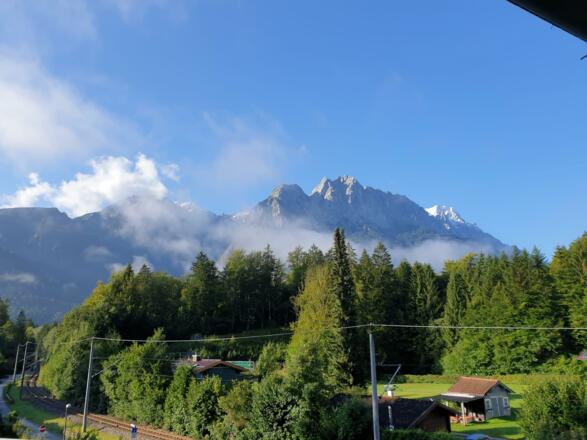 Zugspitze von der Terrasse