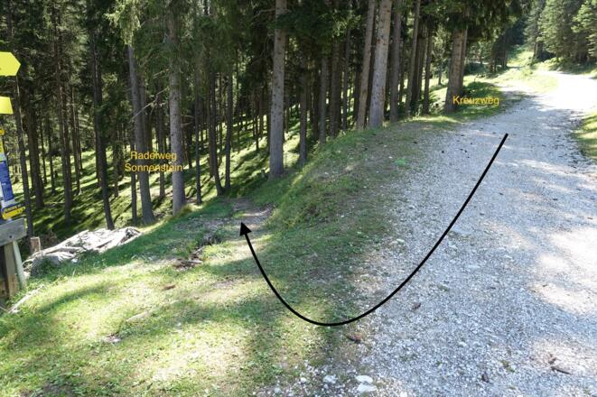 Beim Alpengasthof Sonnenstein