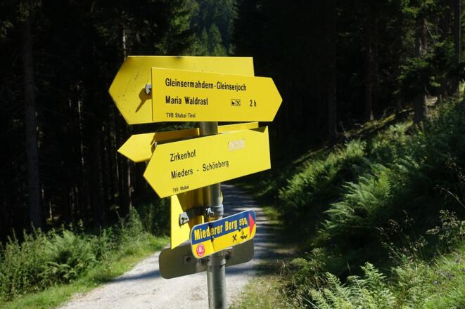 Nach Gleins immer Richtung Maria Waldrast