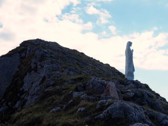 Madonna vor der Spinnerin um 1700m