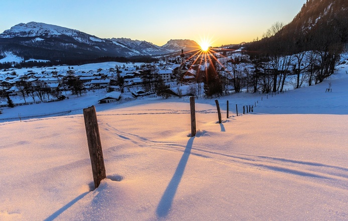 Reit im Winkl Ort im Winter